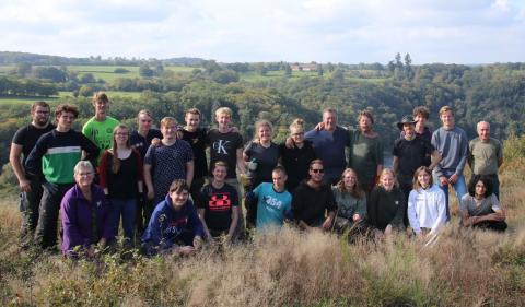 les jeunes à la fin du chantier