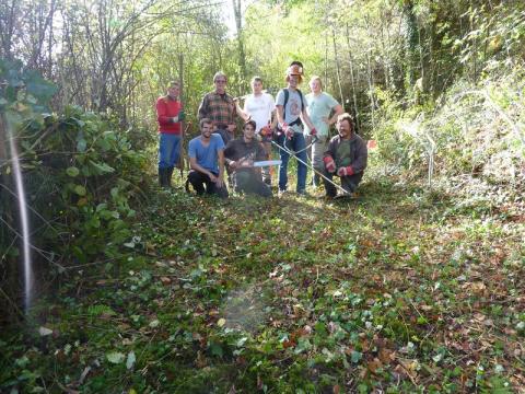 Les participants au chantier
