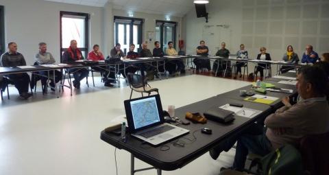 Les membres du COPIL à Evaux-les-Bains