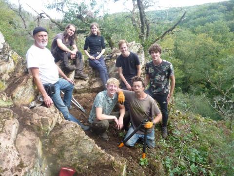 les participants à la fin du chantier